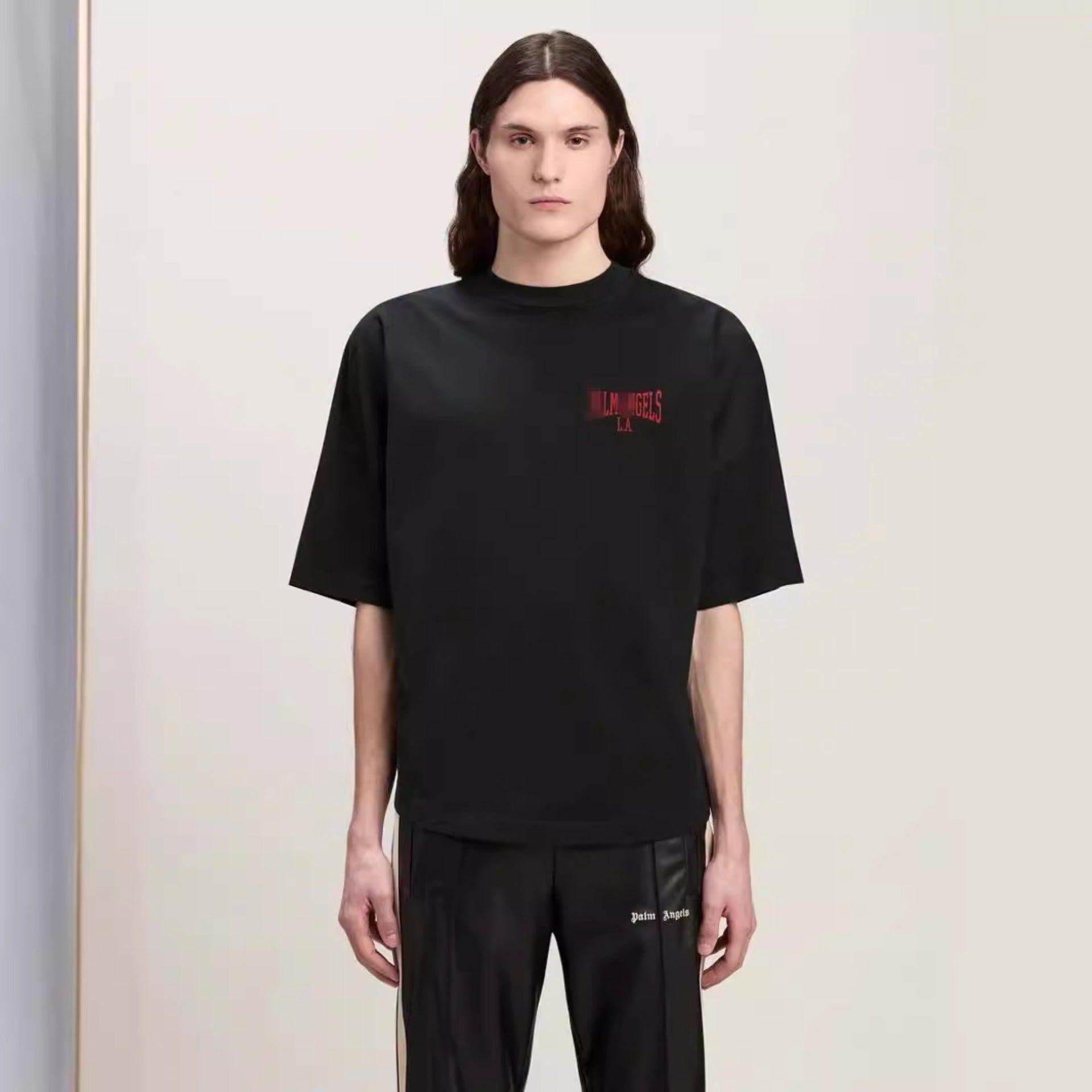 Palm Angels T-shirt Alphabet Slogan Printed Short Sleeve T-shirt