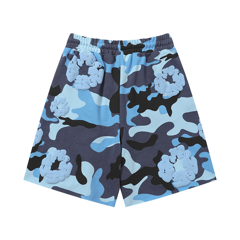 Denim Tears Shorts floral cotton Camouflage
