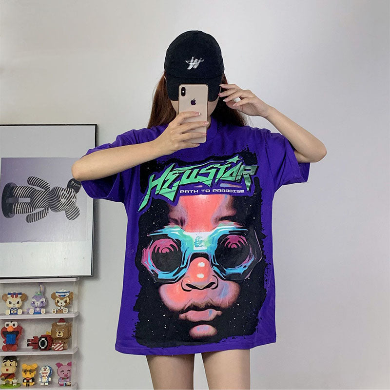 Hellstar T-shirt Creative Cartoon Portrait Printing