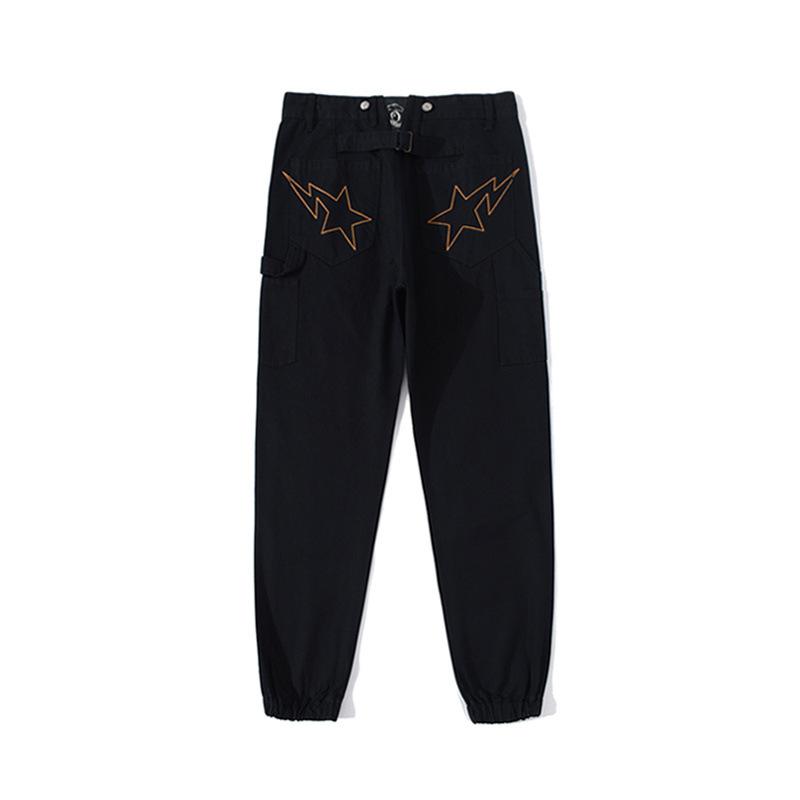 Bathing Ape Pant Fashion Brand Embroidery Overalls Men's Street Fashion Casual Pants