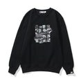 Bathing Ape Sweatshirts Printed Men's and Women's Casual Fleece-Lined Crew Neck Sweater