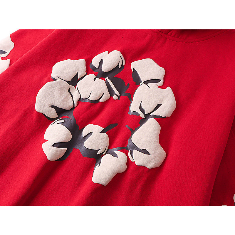 Denim Tears Hoodie Alphabet Foam Print Fleece Hoodie Sweater