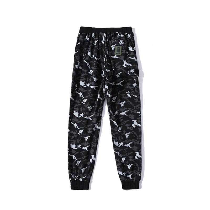 Bathing Ape Pant Digital Pixels Cotton Men's and Women's Same Camouflage Casual Trousers