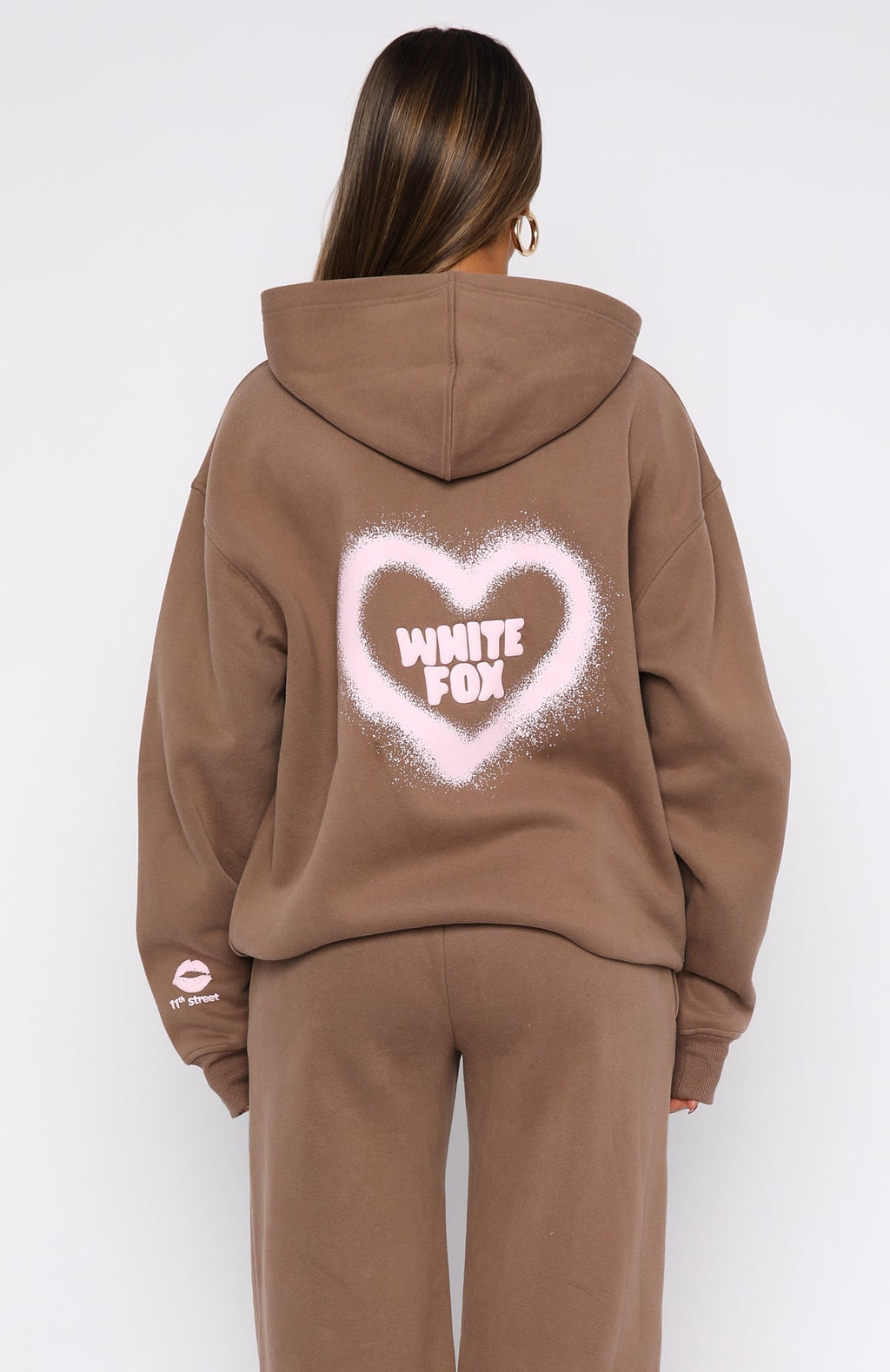 11th Street City Girl At Heart Oversized Hoodie - Cinnamon Bun