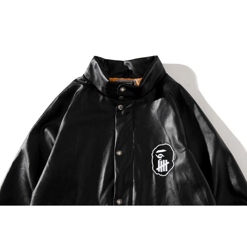 Bathing Ape Coat Spring and Autumn Fashion Brand Leather Jacket Youth Fashion Leather Jacket