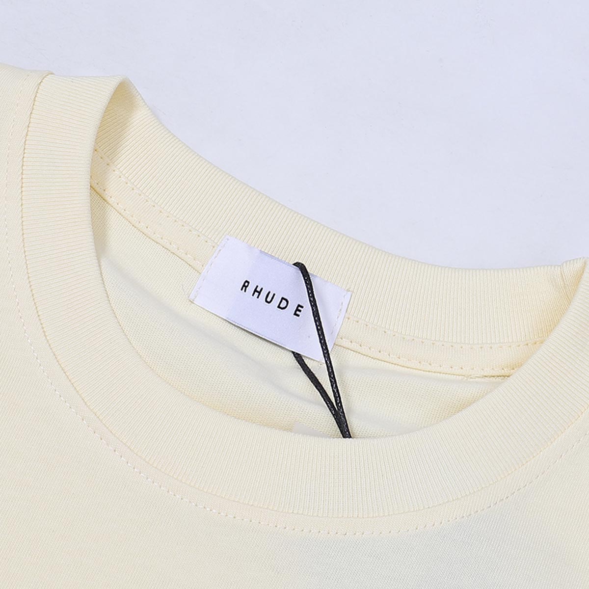 Rhude T-shirts Graffiti Printing Cotton Casual Short Sleeve Men and Women