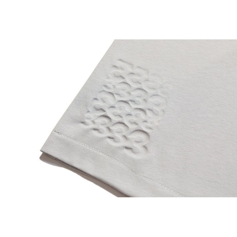 RRR123 T-shirt Embossed loose T-shirt