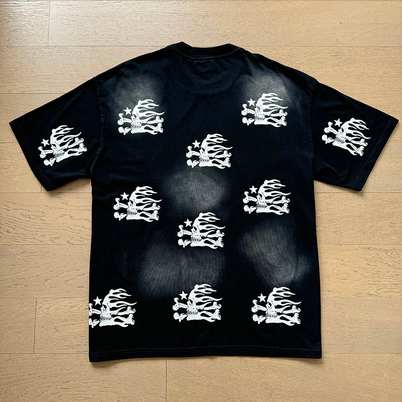 Hellstar T-shirts Washed Aging Process