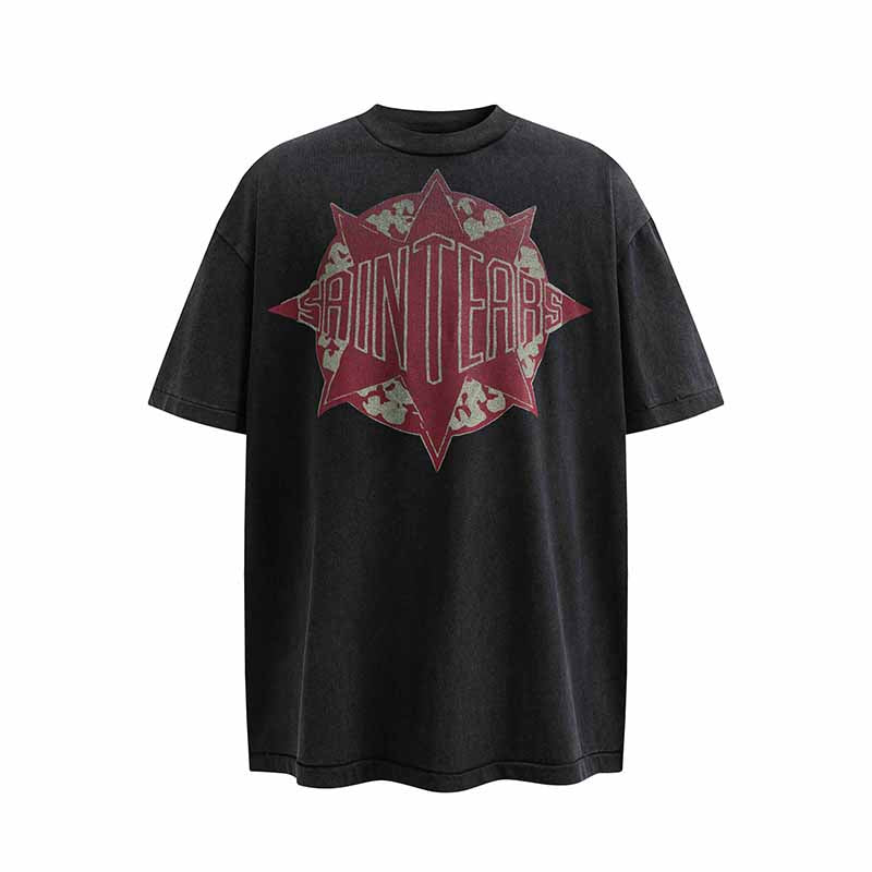 SAINT MICHAEL Vintage T-shirt DENIM TEARS Loose Short Sleeve