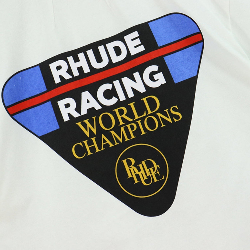 Rhude T-shirt Inverted Triangle Letter Print Short Sleeve T-shirt