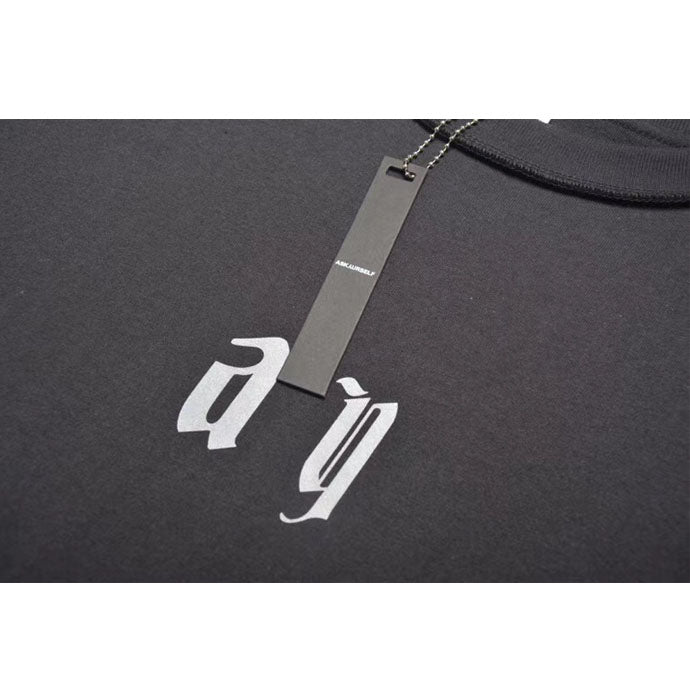 Askyurself T-shirts Wave Printed Letter 3M Reflective