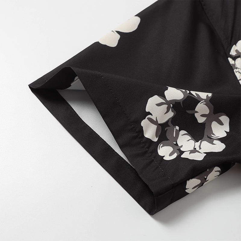 Denim Tears T-shirt & Shorts 2 Piece Set Button cardigan woven