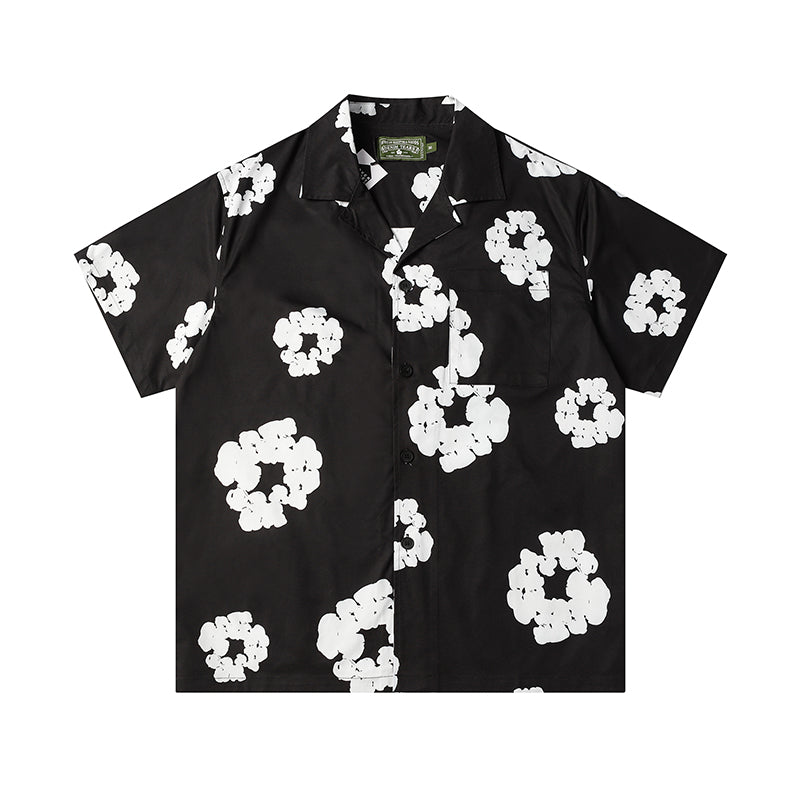 Denim Tears Button-Down Shirt Flower Woven