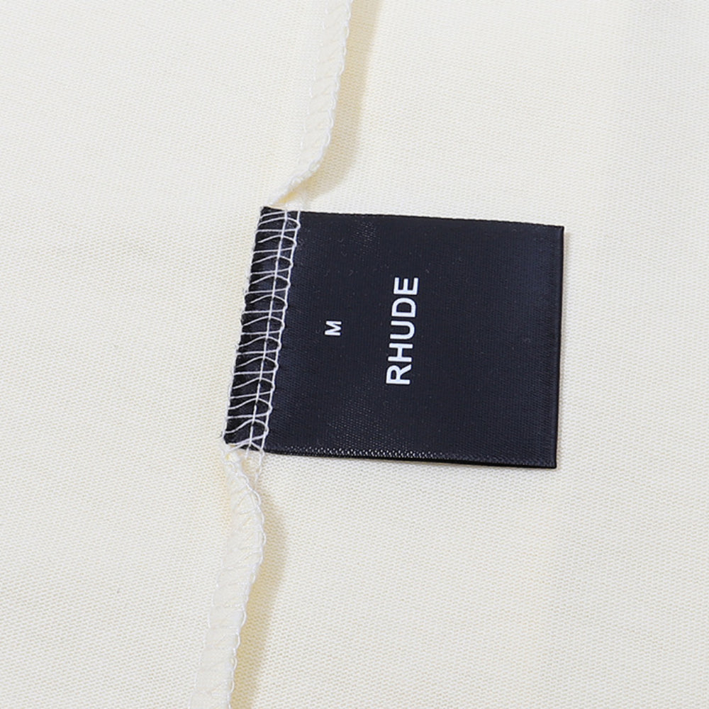 Rhude T-shirt Flag Floral Print Short Sleeve T-shirt