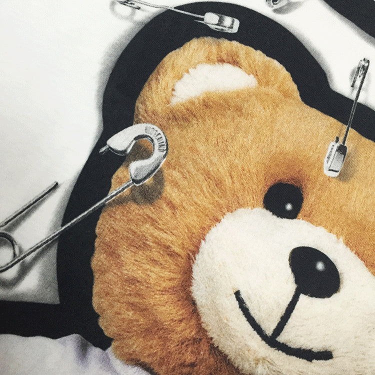 Moschino T-shirt Summer Pure Cotton T-shirt Men And Women