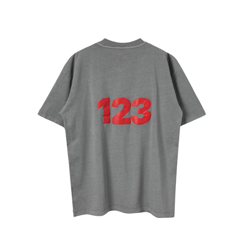 RRR123 T-shirt Distressed Loose T-shirt