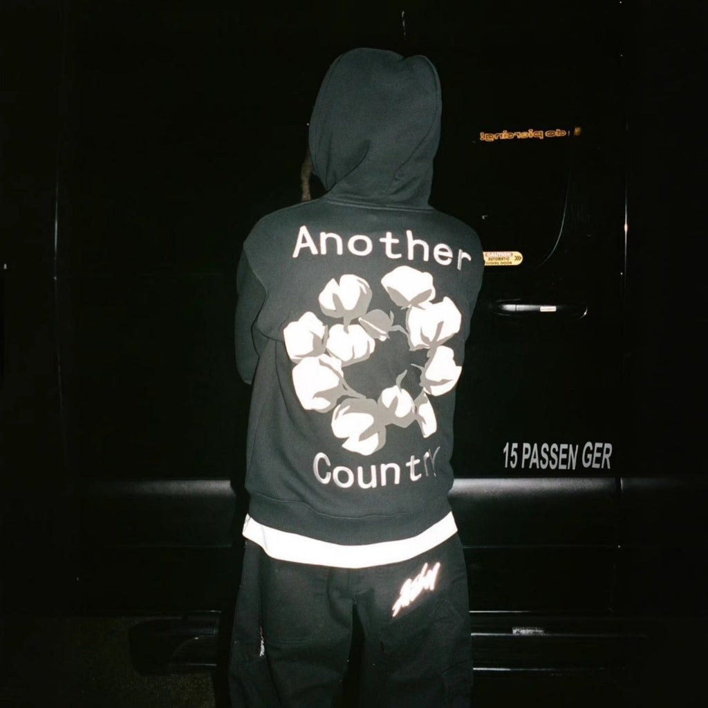 Denim Tears Hoodie Letter Print Fleece Hoodie Sweater