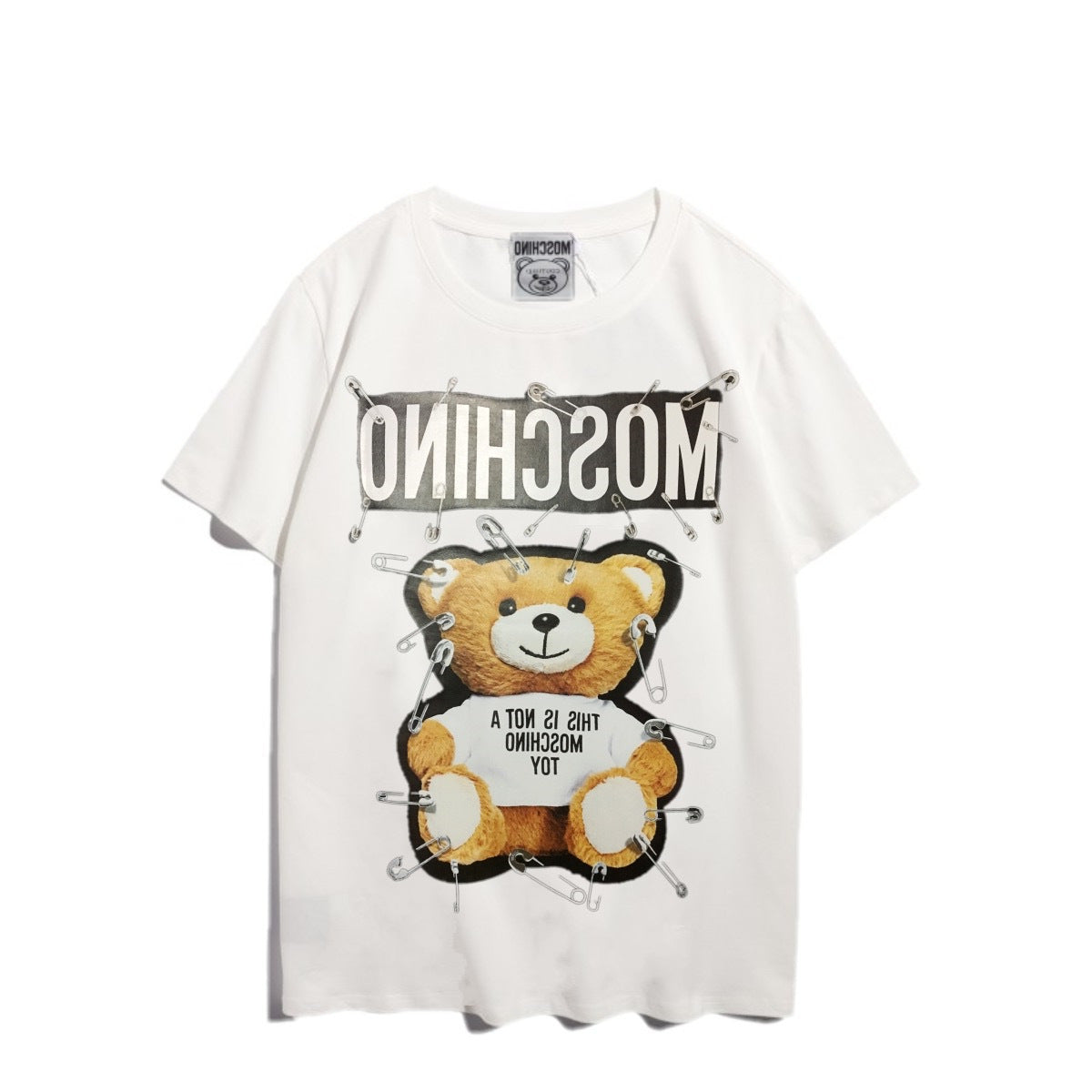 Moschino T-shirt Bear Printed Short-Sleeved T-shirt Couple Wear