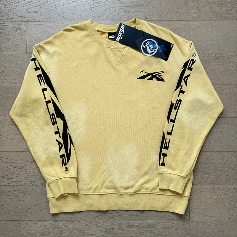 Hellstar Hoodie & Pants autumn wash make old hoodies sweater