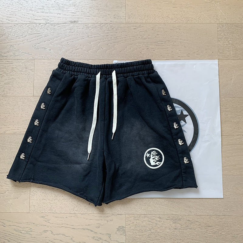 Hellstar Shorts Wash and Do Old Casual Shorts Summer