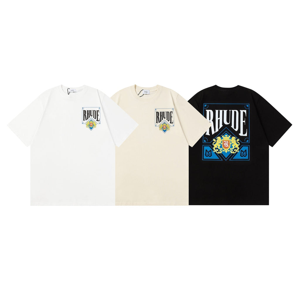 Rhude T-shirt Micro Standard Poker Printed Short Sleeve T-shirt