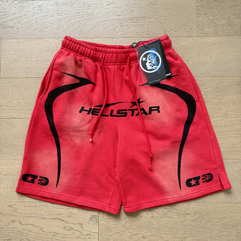 Hellstar Shorts Wash and Do Old Casual Shorts Summer