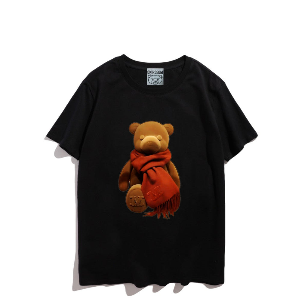 Moschino T-shirt Teddy Bear Pattern Quick-Drying Loose Short Sleeve