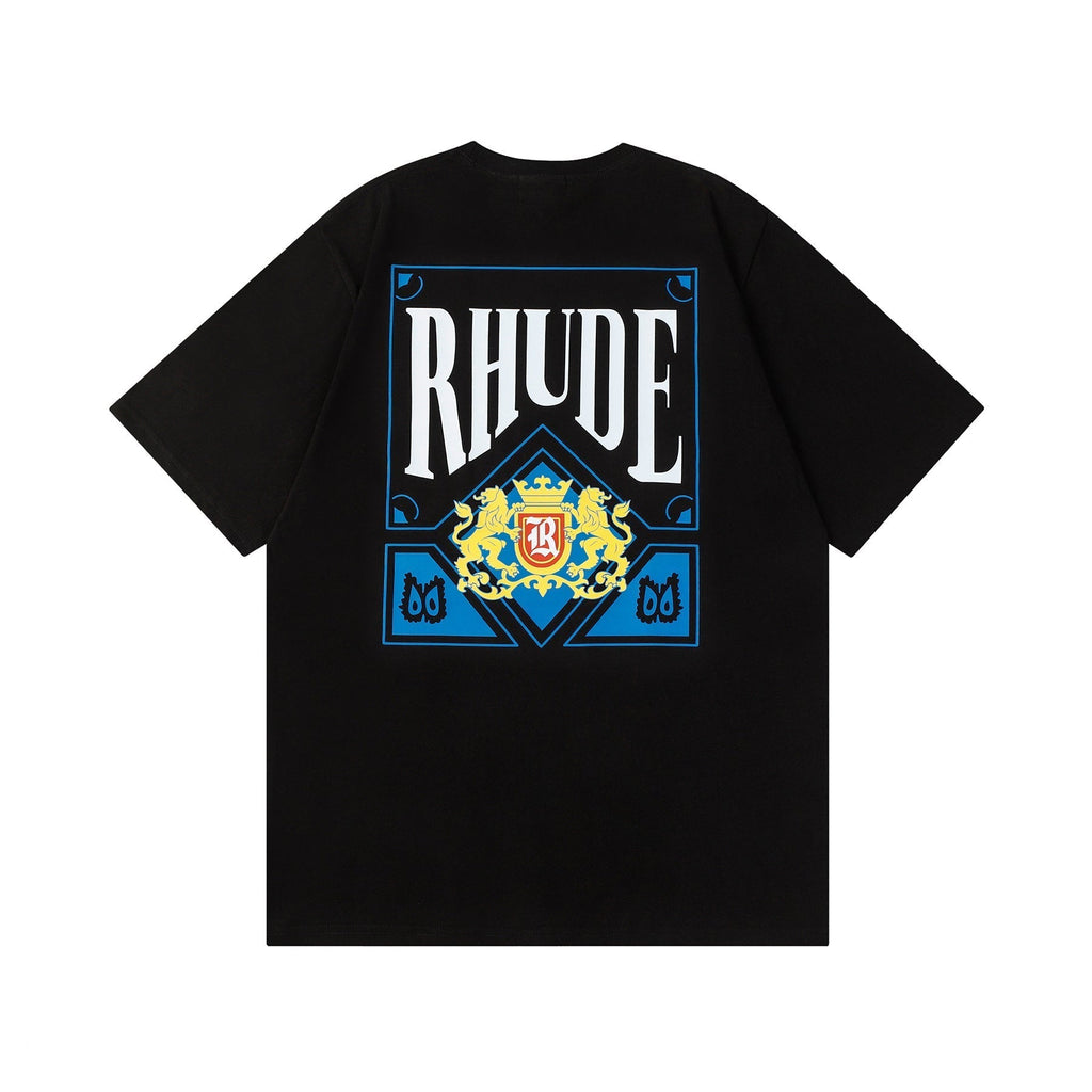 Rhude T-shirt Micro Standard Poker Printed Short Sleeve T-shirt