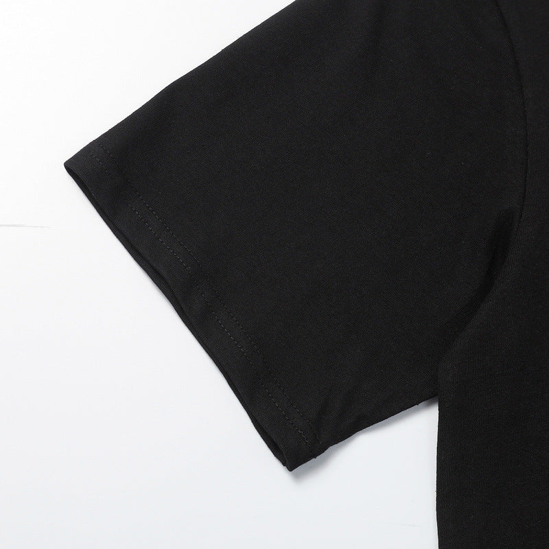 Rhude T-shirt Sunset Coconut Alphabet Print Short Sleeve T-shirt