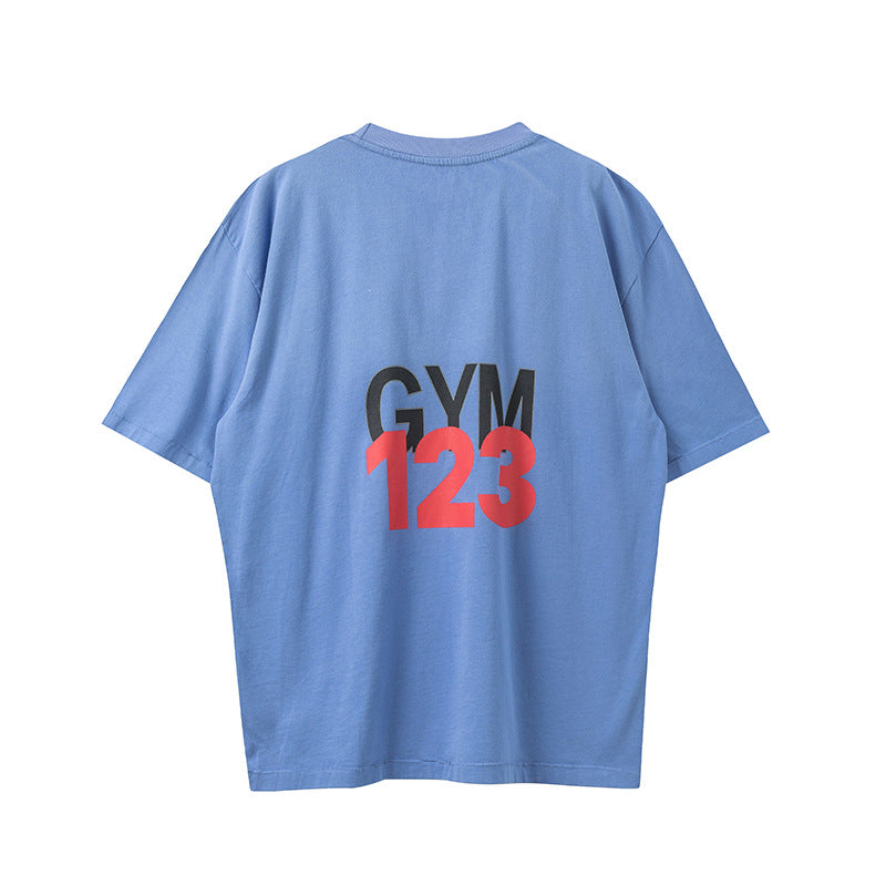 RRR123 T-shirt Unisex Distressed Loose T-shirt
