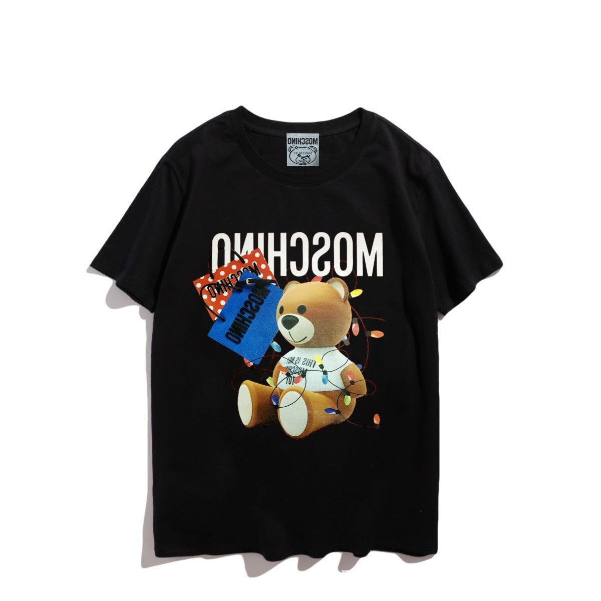 Moschino T-shirt Bear Printed Short-Sleeved T-shirt Couple Wear