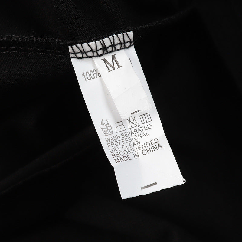 Denim Tears T-shirts Flame Wood Cotton Printed Loose Short Sleeve T-shirt