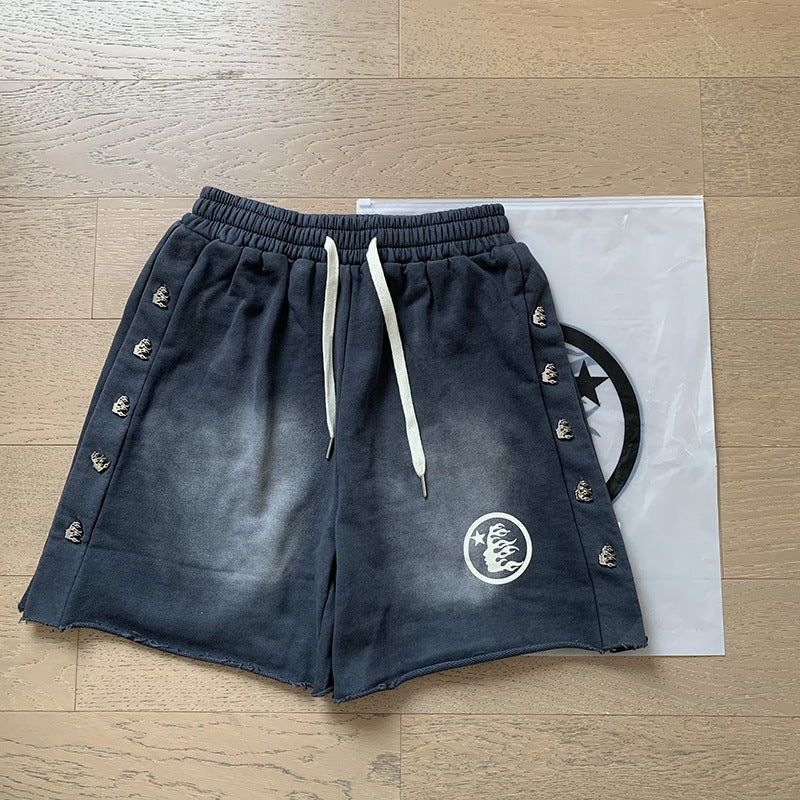 Hellstar Shorts Wash and Do Old Casual Shorts Summer