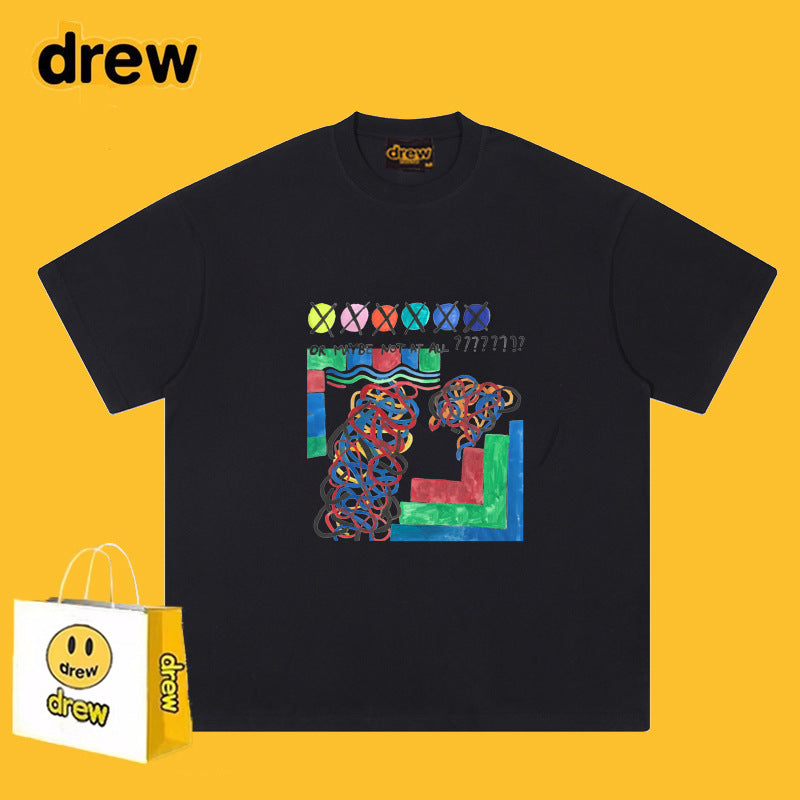 Drew T-shirts Graffiti Printing T-shirt