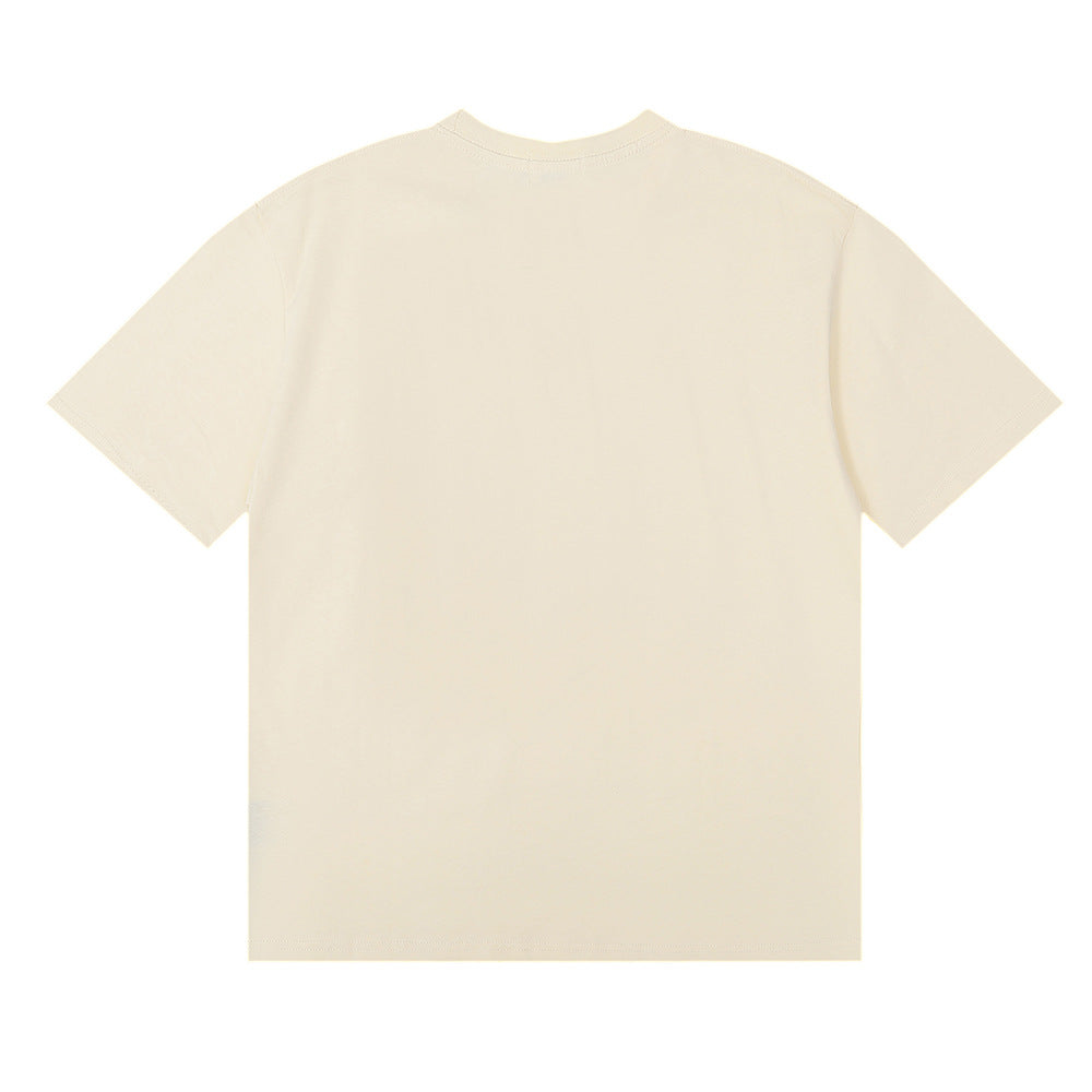 Rhude T-shirt Black Dove Letter Print Short Sleeve T-shirt