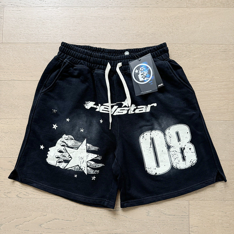 Hellstar Shorts Wash and Do Old Casual Shorts Summer