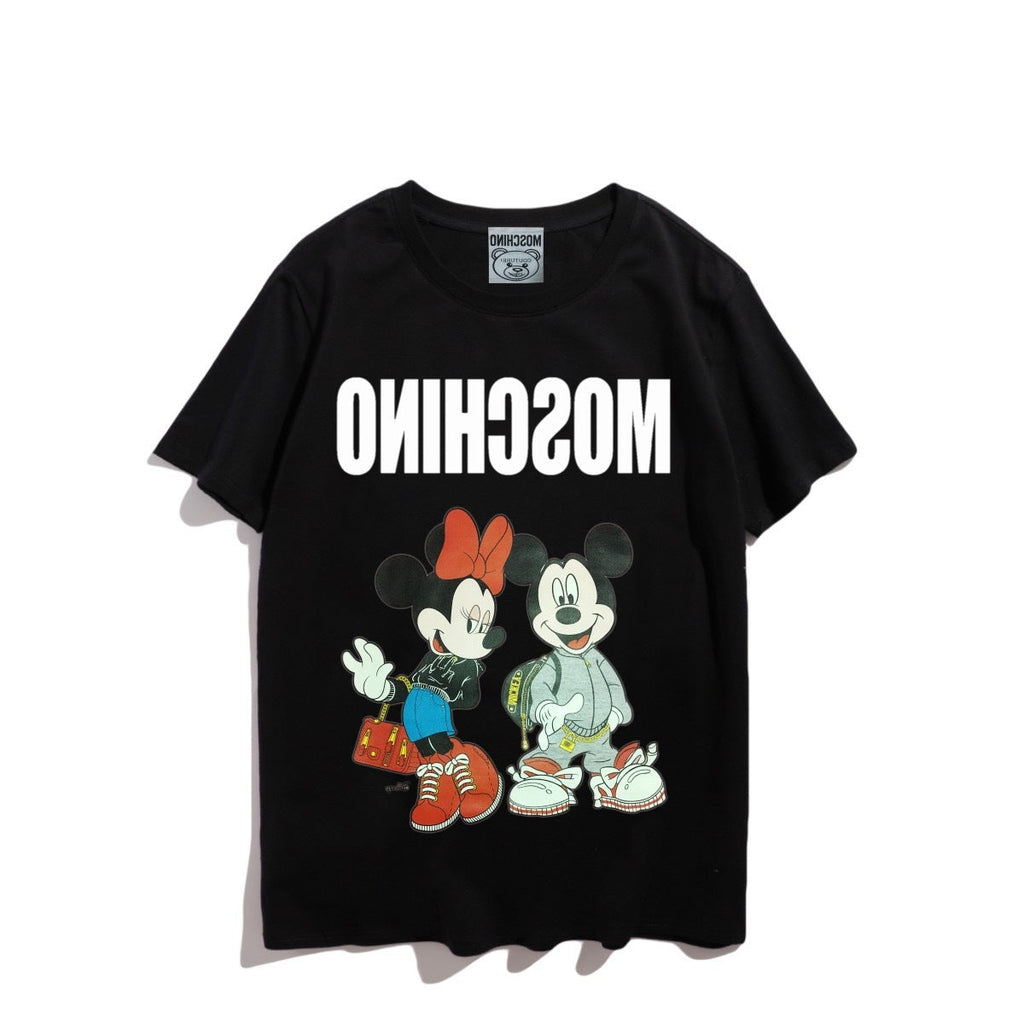 Moschino T-shirt Teddy Bear Pattern Quick-Drying Loose Short Sleeve