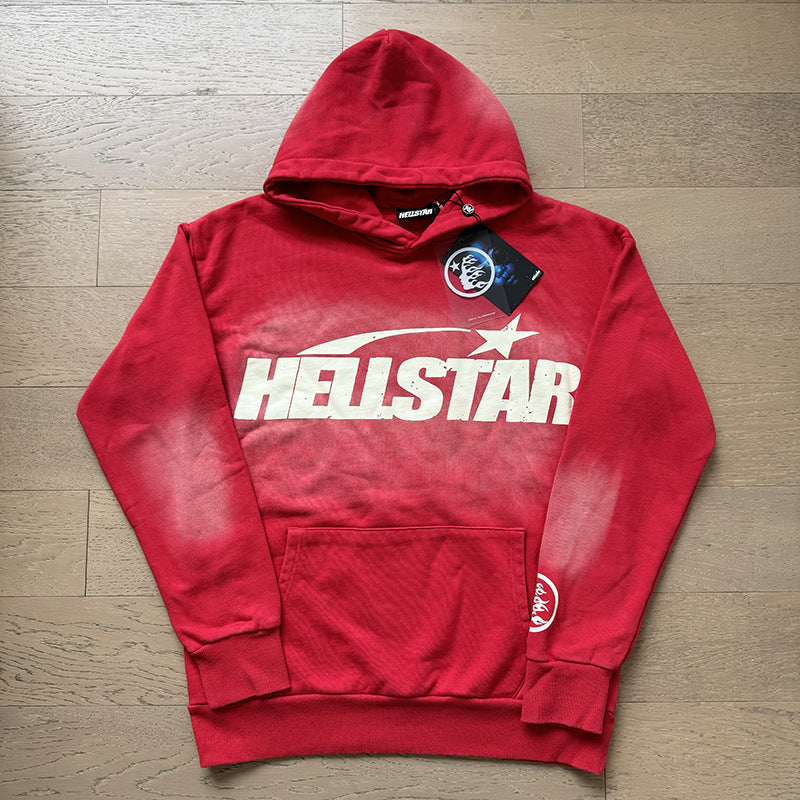 Hellstar Hoodie & Pants autumn wash make old hoodies sweater