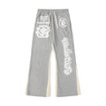 Hellstar Sweatpants Patchwork Retro Puff Print Pure Cotton