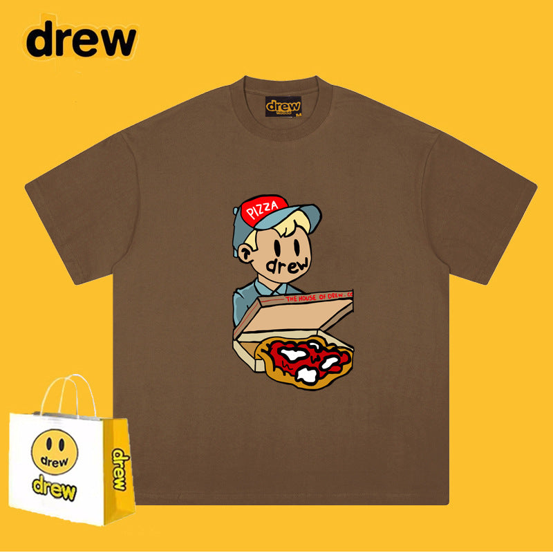 Drew T-shirts Pizza Graffiti Printing
