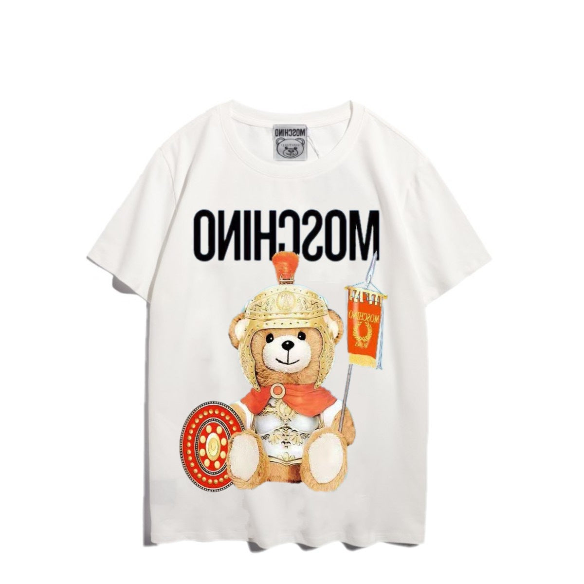 Moschino T-shirt Bear Printed Short-Sleeved T-shirt Couple Wear
