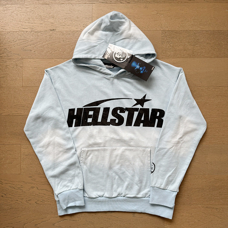 Hellstar Hoodie & Pants autumn wash make old hoodies sweater