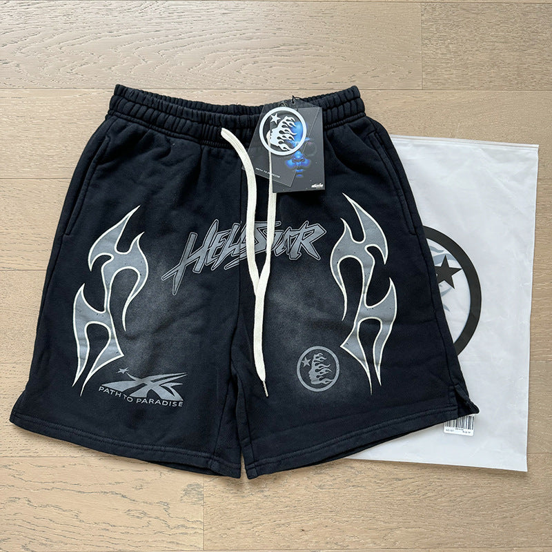 Hellstar Shorts Wash and Do Old Casual Shorts Summer