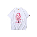 Bathing Ape T-Shirt Casual Pink T-shirt Short Sleeve