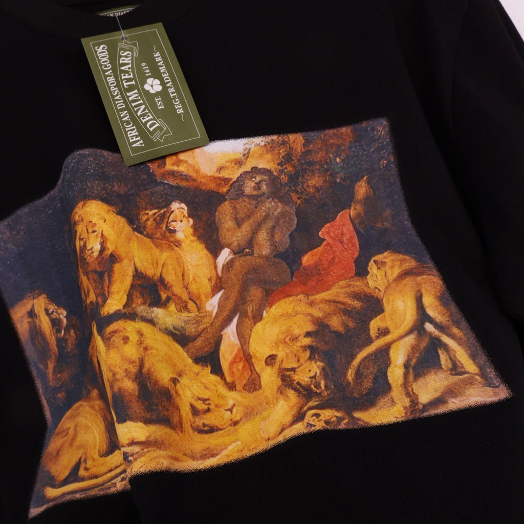 Denim Tears T-shirts Kapok Letter Portrait Short Sleeve T-shirt