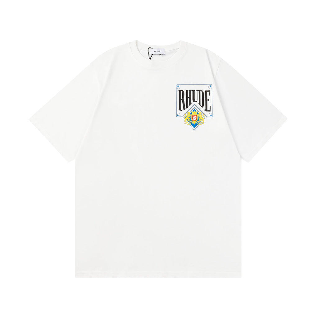 Rhude T-shirt Micro Standard Poker Printed Short Sleeve T-shirt
