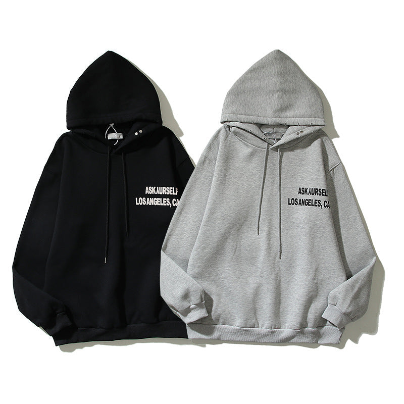 Askyurself Hoodie Printed Hoodie Sweater Casual Coat