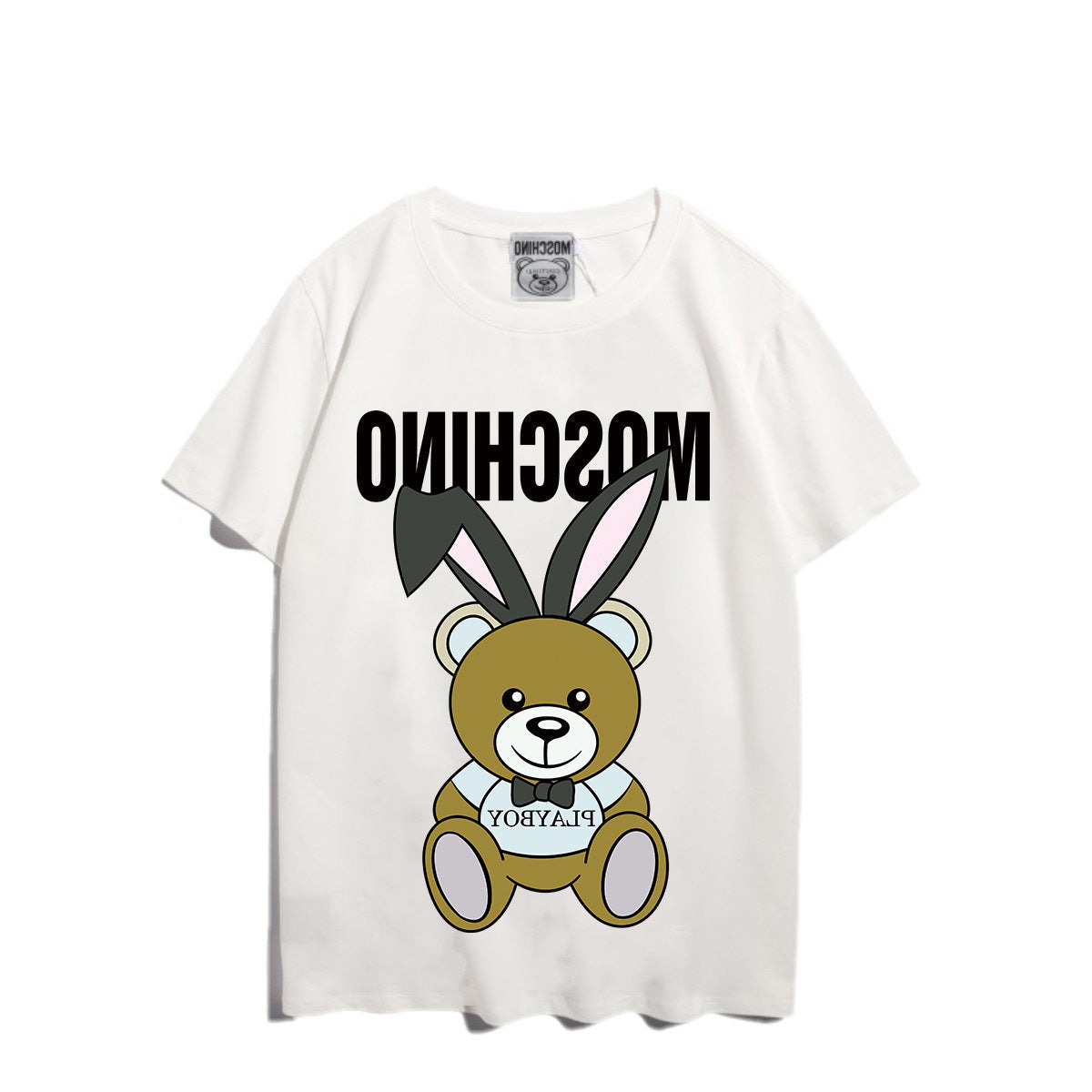 Moschino T-shirt Bear Printed Short-Sleeved T-shirt Couple Wear