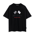 Palm Angels T-shirt Racing Flag Letter Print Short Sleeve T-shirt