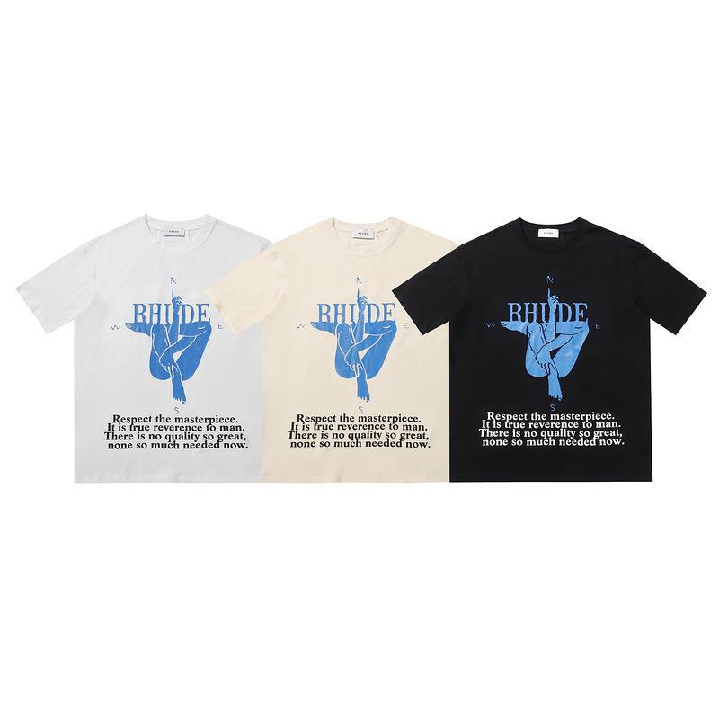 Rhude T-shirt Leopard Print Short Sleeve T-shirt